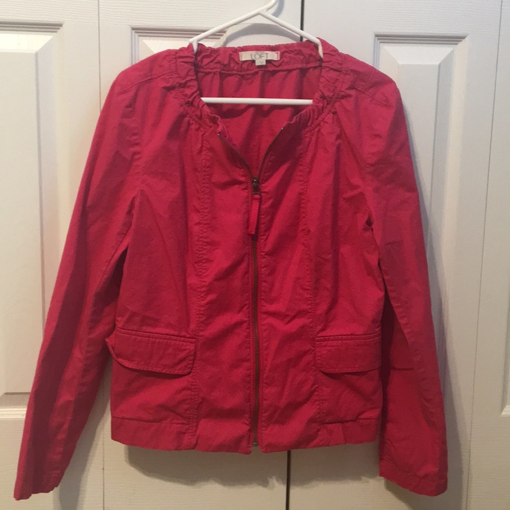 Loft pink lightweight jacket